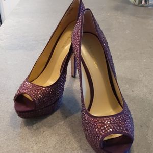Enzo Angiolini Purple Sparkly pumps